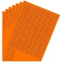 Neon Orange Sticker Label Sheets