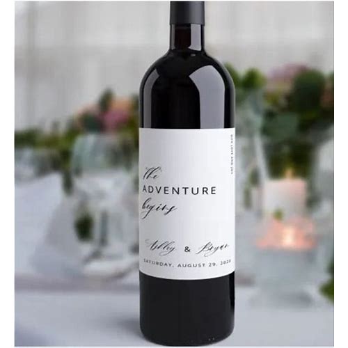 Blank Wine Label Matte White La…