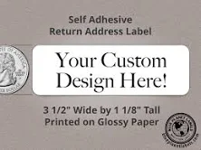 Custom Large Address Labels on Roll: Personalized Thermal Print Stickers