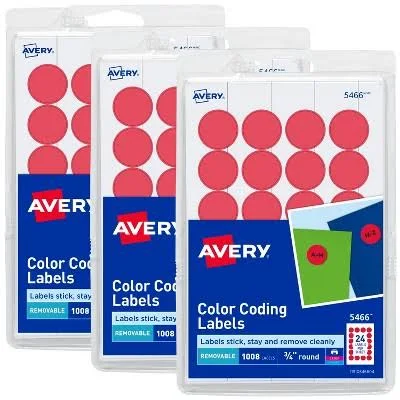 Avery? Round Color Coding Labels