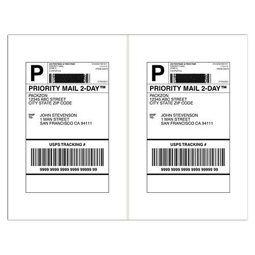 PACKZON Shipping Labels With …