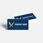 Custom Rectangle Stickers | 10 qty | 1"x2" | VistaPrint | Design: Blue, Restaurants, Catering, Food Service, Food & Beverage, Conservative