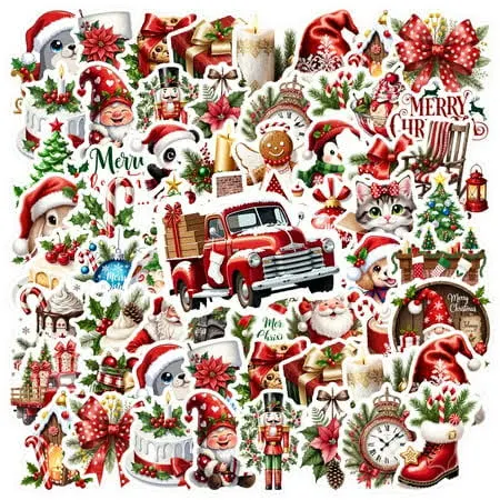 Cute Christmas Santa Stickers