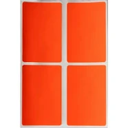 Royal Green Bright Colored Labels in Neon Red Name Label Stickers 7.5 cm x 5 cm inches