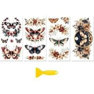 1set 4 Sheets 4 styles PVC Waterproof Decorative Stickers Self Adhesive Decals for Furniture Decoration Insects 300x150mm 1 sheet/style