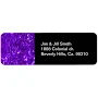 Festive Purple Foil Label