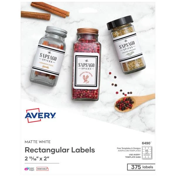Avery Laser/Inkjet Diskette Labels