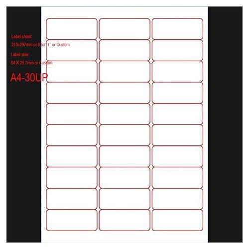 Self Adhesive Sticker A4 Label Pa…