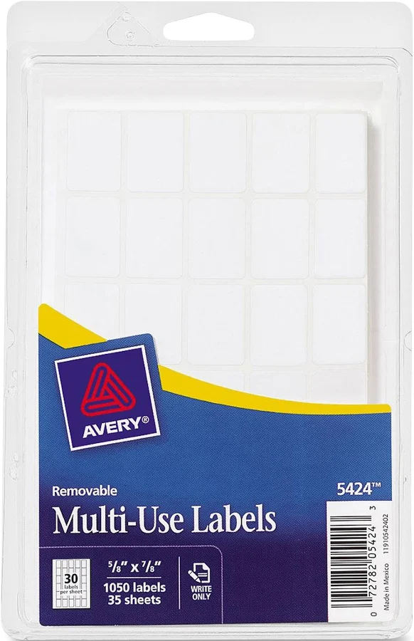 Avery 0.62" x 0.87" Rectangle Removable ID Label