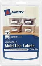 Avery Removable Multi-use Labels, Blue Border, 3.75 X 1.625 Inches,