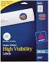 Avery High Visibility Round Labels