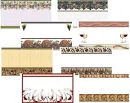 21 x Small Wine bottle Border style labels with an attractive design, 38mm x 70mm Adhesive, Choose your design