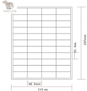 BESTeck_Amazon FBA Label 44-up Labels 48.5x25.4mm On A4 White Self Adhesive Shipping Mailing Stickers for Laser/Inkjet Printer, Amazon FBA Barcode