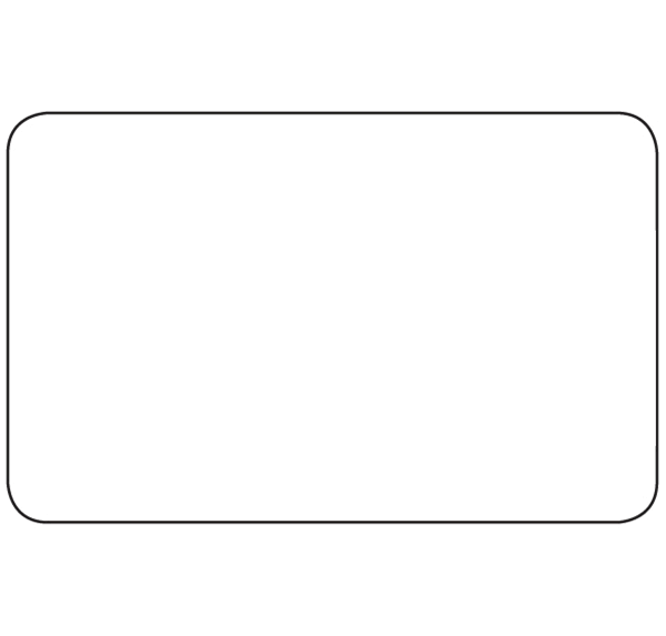 LA502 Blank White Label Self Adhesive