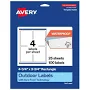 Avery Waterproof Rectangle Laser Multipurpose Labels