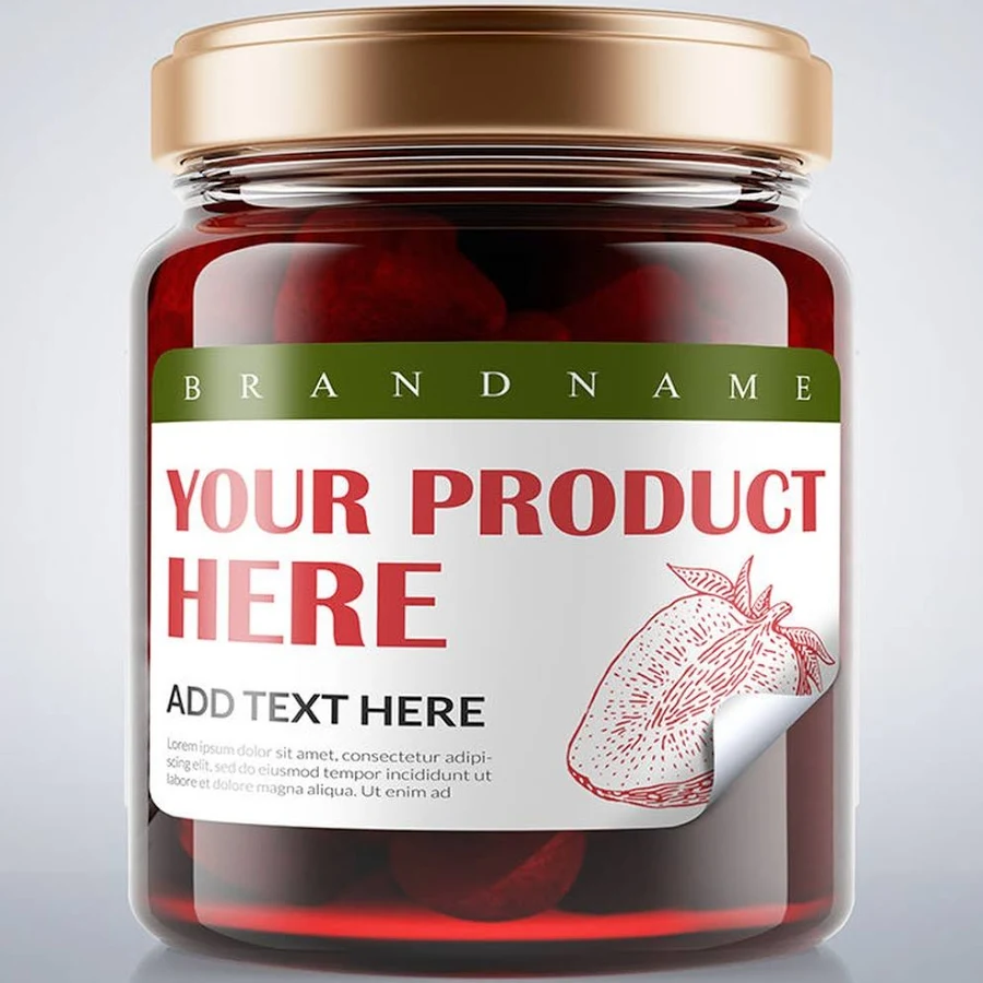 2500 pcs Bulk Custom Jar Labels - Custom Sticker Label Printing