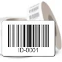 Asset Tags Set of 250 Printed On Rolls Self-Adhesive Stickers