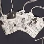 15 Comic Book Tags- Japanese comic book tags, black & white, recycled, manga gift tags, birthday party favor tags, gift wrapping supplies