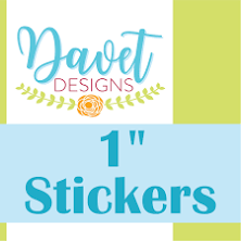 600 Custom Glossy Waterproof Stickers Labels Seals for your business/ event- 1 inch round or square - any size/ shape available
