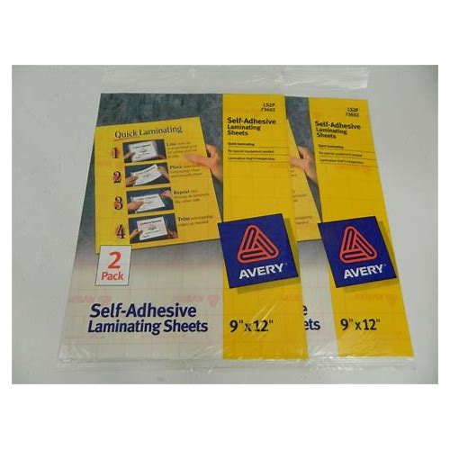 Avery Self Adhesive Laminating S…