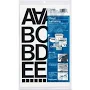 Chartpak Self-Adhesive Vinyl Capital Letters and Numbers