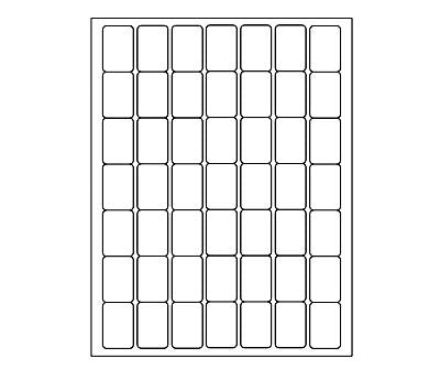 Printable Barcode Labels 1" x 1-1/2