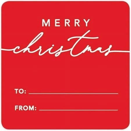40ct Christmas To/From Stickers Merry