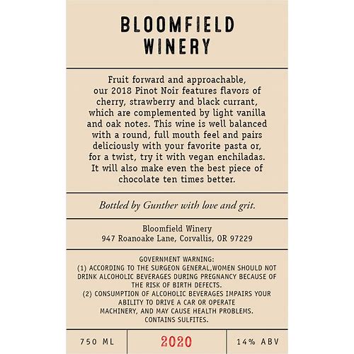 Wine Text Labels - On Rolls - Bro…