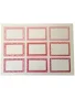 Packet of 18 Small Self-Adhesive Labels in Red
