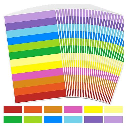 480Pcs Colored Label Stickers In …
