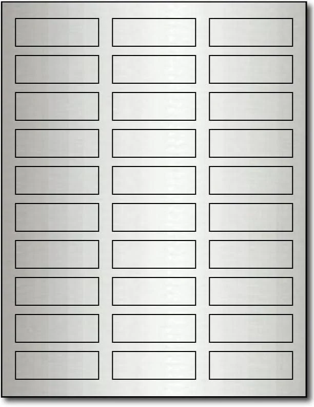 Small Silver Foil Labels