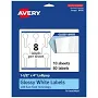 Avery Glossy White Lollipop Labels