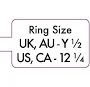 Extra Strong - Jewellery Ring Size Price Stickers - Sticky Labels -