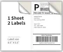 Half Sheet Self-Adhesive Shipping Labels for Printers, 200 Pack