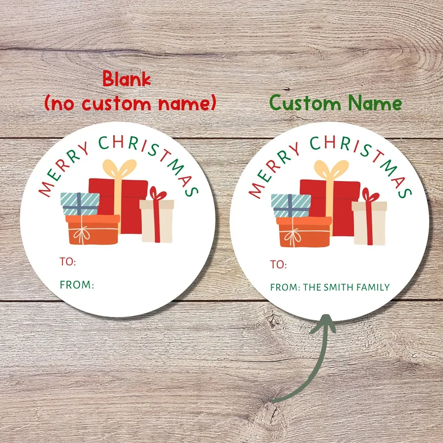 Personalized Christmas Gift Stickers