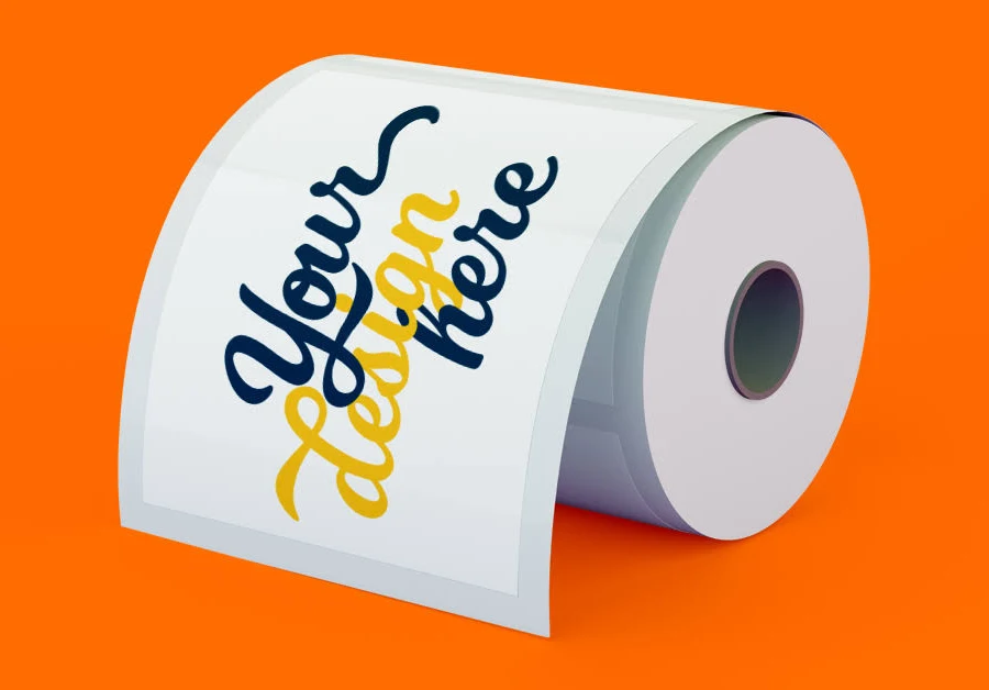 Sheetlabels.Com Custom Sticker Rolls White BOPP Permanent