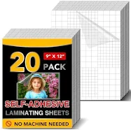 20 Self-adhesive Laminating Sheets 9 X 12 Inches Self Adhesive Contact Paper,no