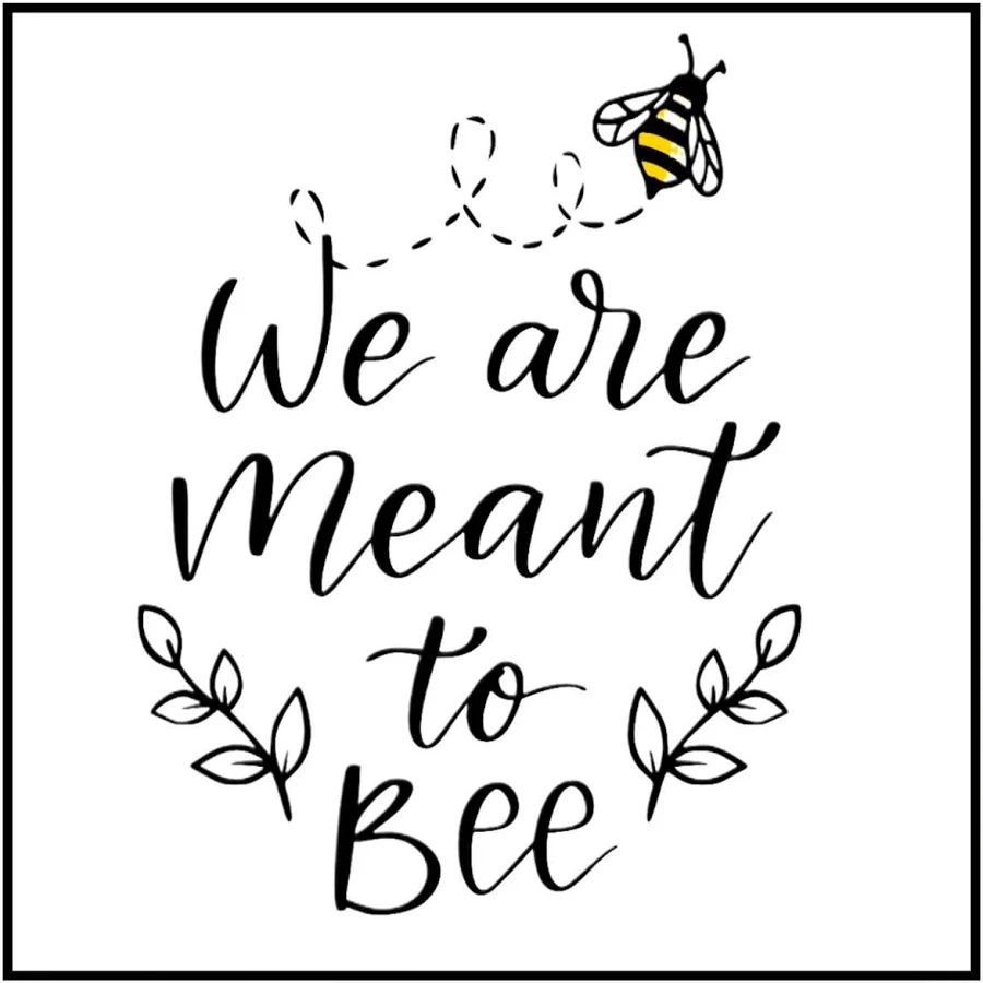 2 oz. Honey Bear Labels - We Are Meant To Bee 80 ct.