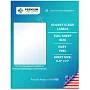 Premium Label Supply Full Sheet Glossy Clear Labels 8.5 inch x 11 inch Laser/Inkjet Compatible 10 Sheets - Letter Size