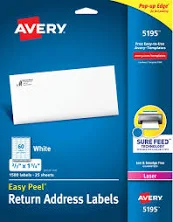 Avery Easy Peel Laser Address Labels