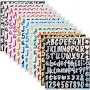 12 Colors PVC Self-Adhesive Label Stickers