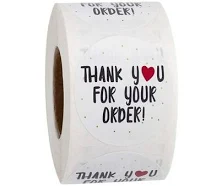 500 Stickers/one Roll Laser Thank You Stickers Gift Packaging Sealing Stickers S