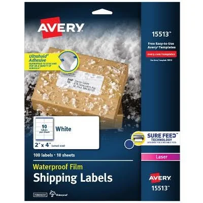 Avery Waterproof Shipping Labels 2" x 4"