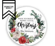 Christmas Stickers - Christmas Labels - Holiday Gift Labels - Gift Stickers - Have Yourself A Merry