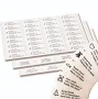 Return Address Labels - 500 Labels on Sheets (Clear)