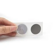 Hf Nfc Ntag 213 Round Sticker 24mm, Coated Paper, Waterproof, Iso14443a, 13.56mhz, For Access Control, Inventory Management