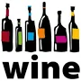 Colorful Wine Logo Labels Sticker