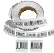 Security RF Label, 2Roll-2000pcs Retail Shop EAS 8.2MHz Checkpoint Compatible Labels RF Tags Anti-Theft Barcode Fake Soft Label Self-Adhesive Tag (
