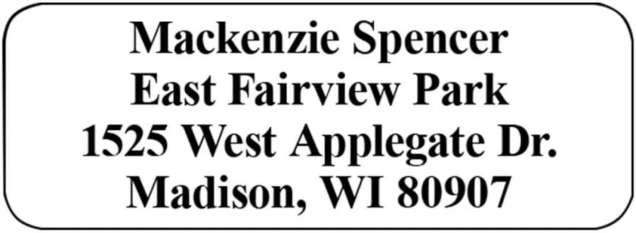 Personalized Classic Roll Labels Set of 200