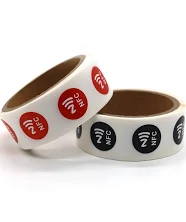 13.56mhz Custom Nfc Sticker Roll Tag With Logo Etiqueta Nfc Programmable Mini Nfc Sticker Label Tag